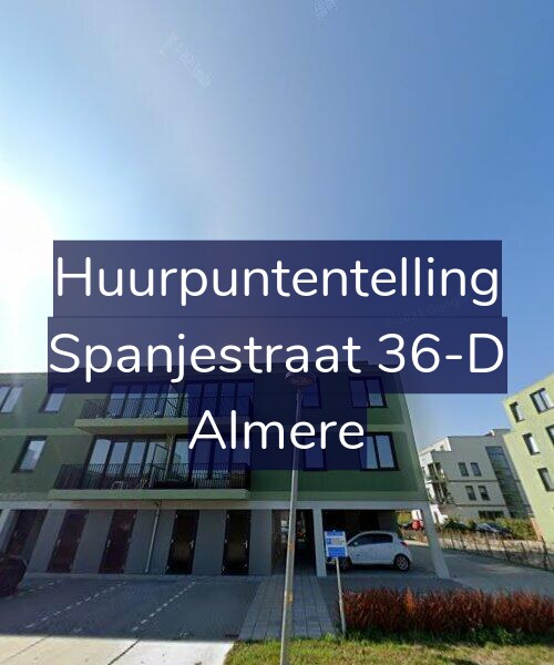 Foto gevel Huurpuntentelling voor Spanjestraat 36-D, Almere
