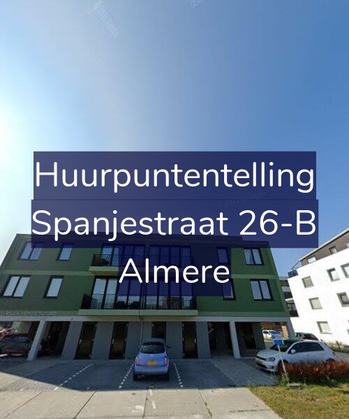 Foto gevel Huurpuntentelling voor Spanjestraat 26-B, Almere