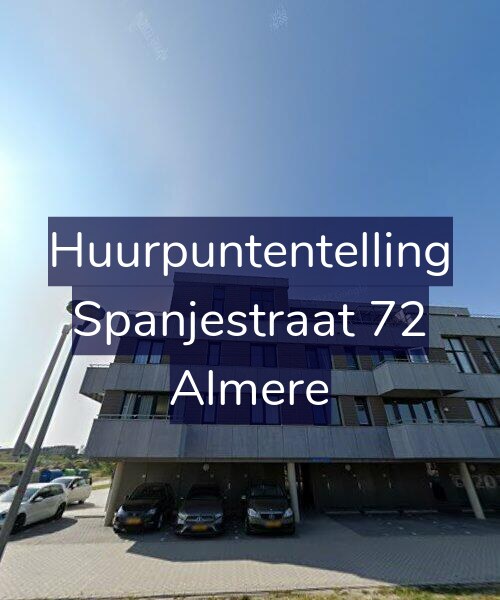 Foto gevel Huurpuntentelling voor Spanjestraat 72, Almere