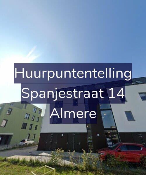 Foto gevel Huurpuntentelling voor Spanjestraat 14, Almere
