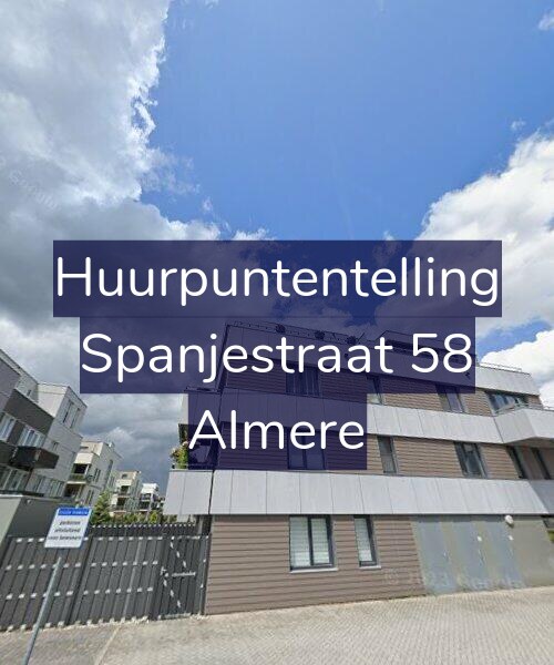 Foto gevel Huurpuntentelling voor Spanjestraat 58, Almere