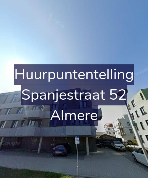 Foto gevel Huurpuntentelling voor Spanjestraat 52, Almere