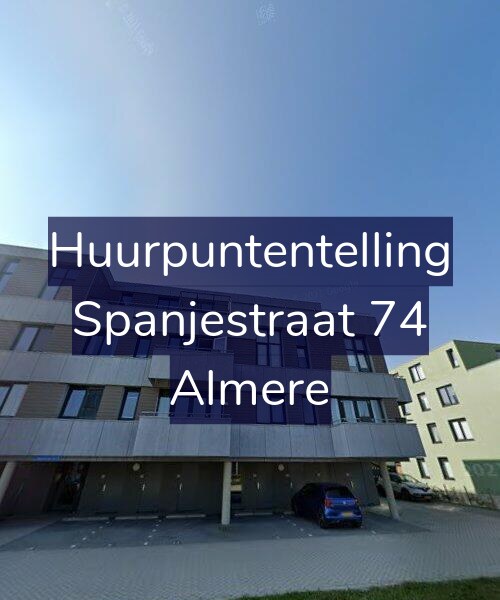 Foto gevel Huurpuntentelling voor Spanjestraat 74, Almere