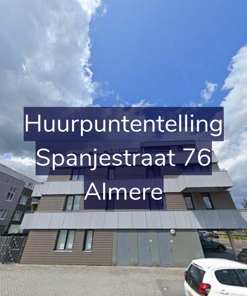 Foto gevel Huurpuntentelling voor Spanjestraat 76, Almere