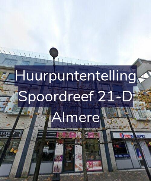 Foto gevel Huurpuntentelling voor Spoordreef 21-D, Almere