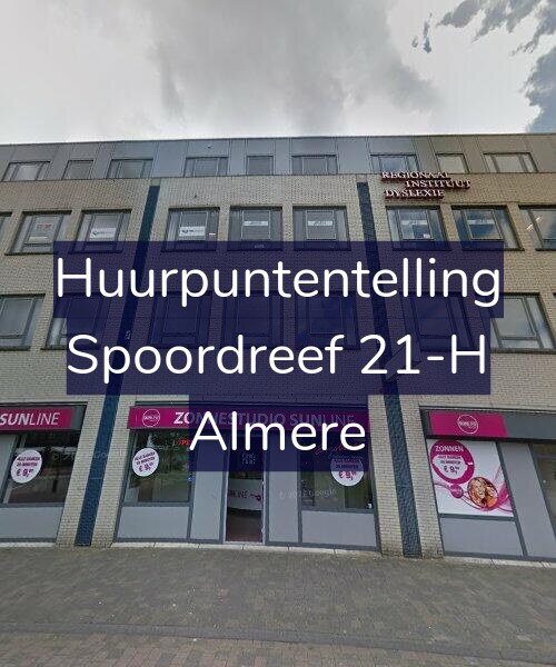 Foto gevel Huurpuntentelling voor Spoordreef 21-H, Almere