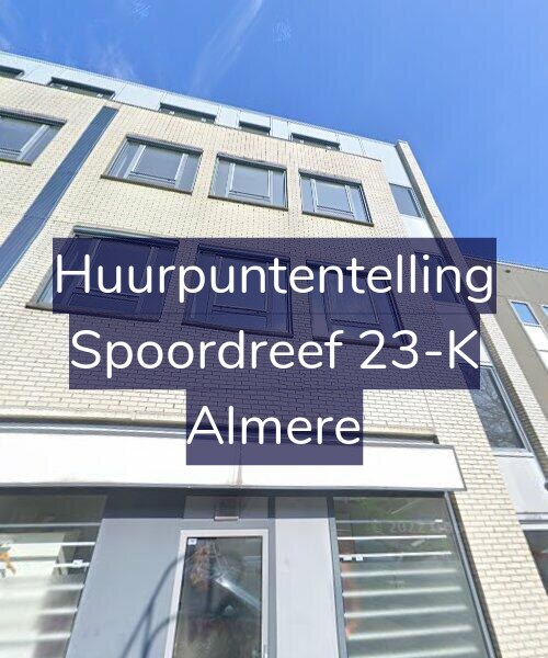Foto gevel Huurpuntentelling voor Spoordreef 23-K, Almere