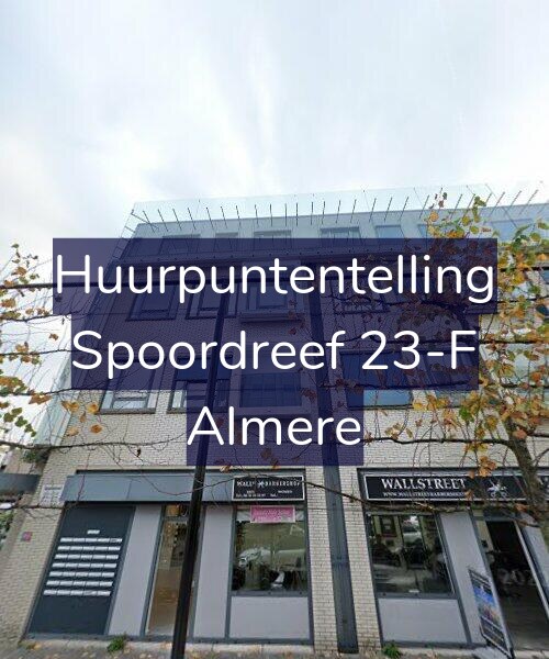 Foto gevel Huurpuntentelling voor Spoordreef 23-F, Almere