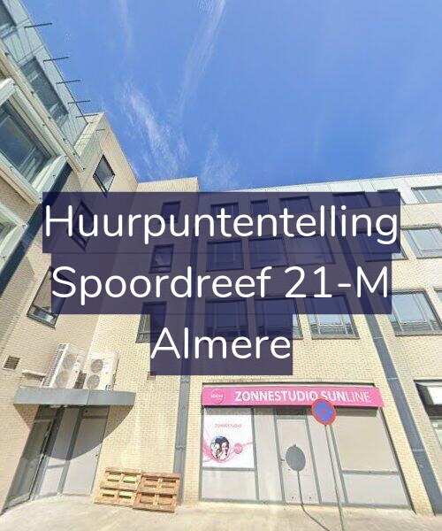Foto gevel Huurpuntentelling voor Spoordreef 21-M, Almere