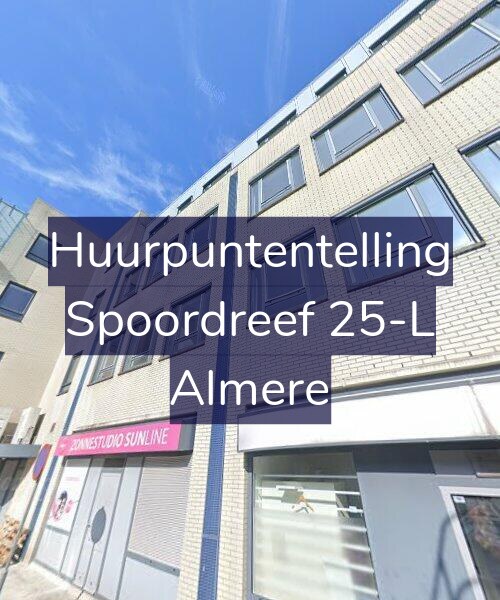 Foto gevel Huurpuntentelling voor Spoordreef 25-L, Almere