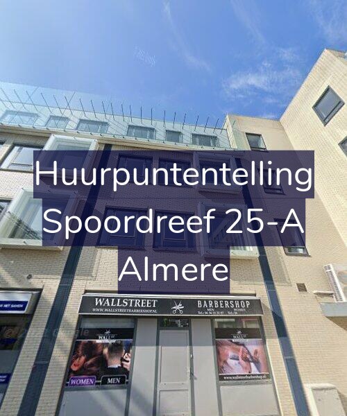 Foto gevel Huurpuntentelling voor Spoordreef 25-A, Almere
