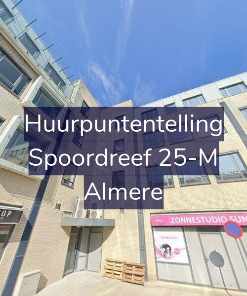 Foto gevel Huurpuntentelling voor Spoordreef 25-M, Almere