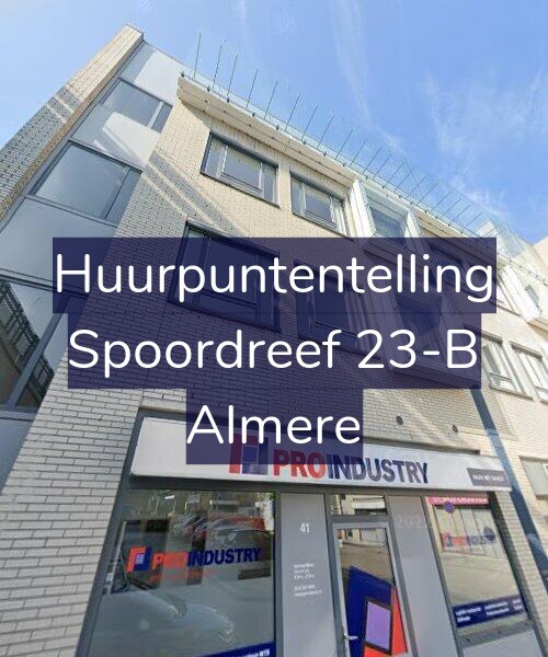 Foto gevel Huurpuntentelling voor Spoordreef 23-B, Almere