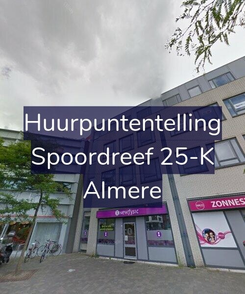 Foto gevel Huurpuntentelling voor Spoordreef 25-K, Almere