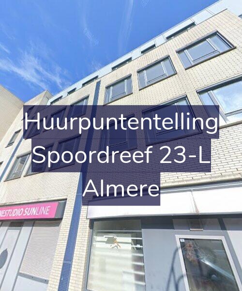 Foto gevel Huurpuntentelling voor Spoordreef 23-L, Almere