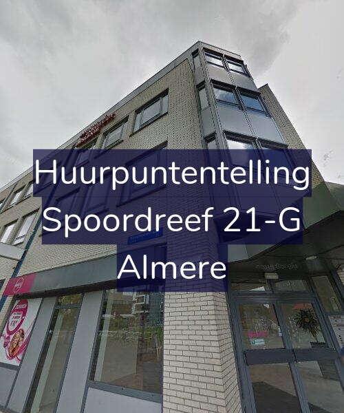 Foto gevel Huurpuntentelling voor Spoordreef 21-G, Almere