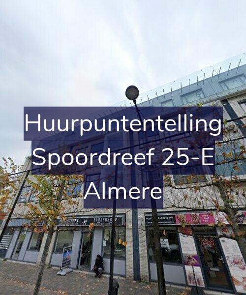 Foto gevel Huurpuntentelling voor Spoordreef 25-E, Almere