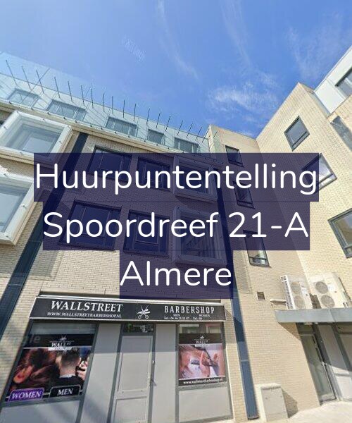 Foto gevel Huurpuntentelling voor Spoordreef 21-A, Almere