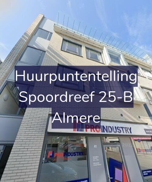Foto gevel Huurpuntentelling voor Spoordreef 25-B, Almere