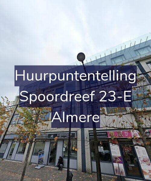 Foto gevel Huurpuntentelling voor Spoordreef 23-E, Almere