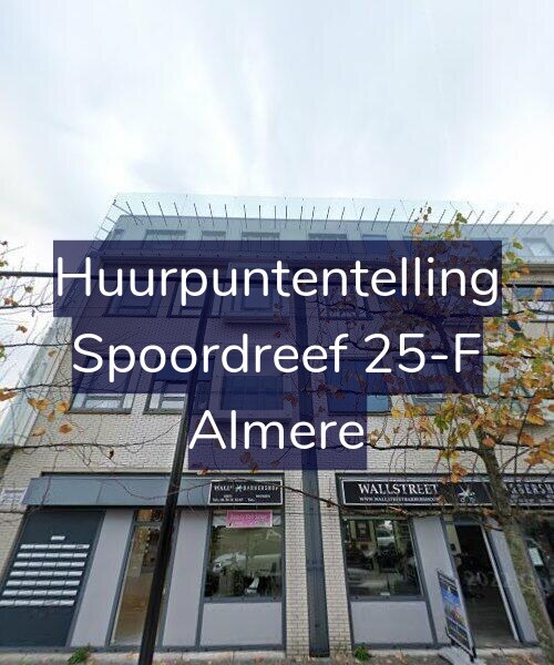 Foto gevel Huurpuntentelling voor Spoordreef 25-F, Almere