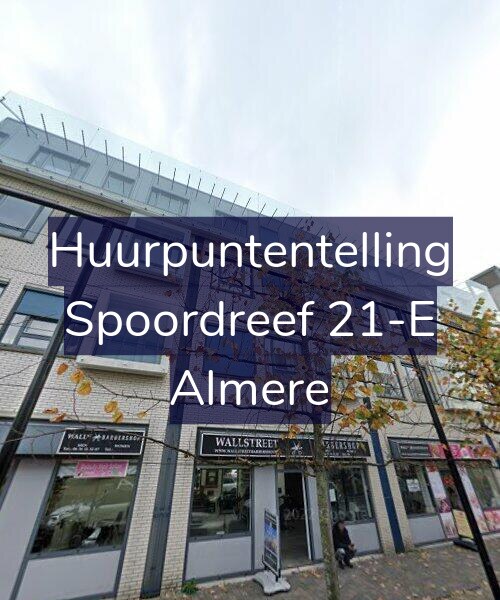 Foto gevel Huurpuntentelling voor Spoordreef 21-E, Almere