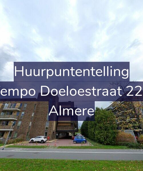 Foto gevel Huurpuntentelling voor Tempo Doeloestraat 220, Almere