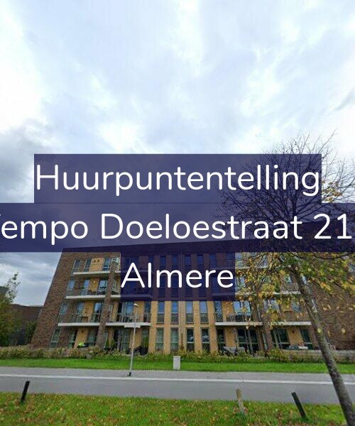 Foto gevel Huurpuntentelling voor Tempo Doeloestraat 214, Almere