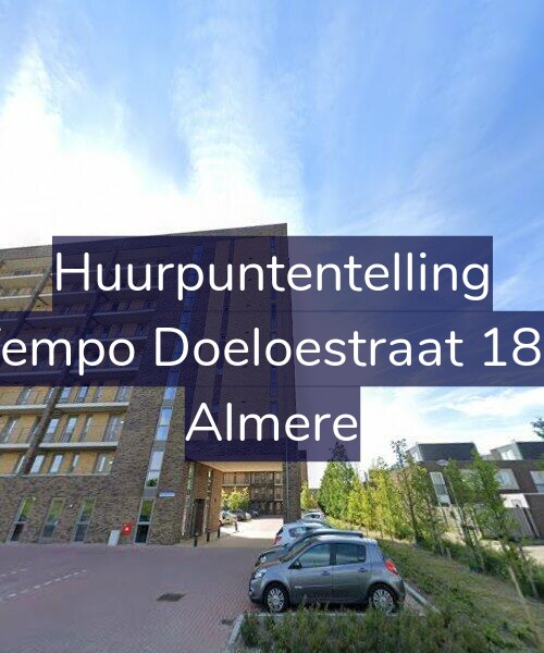 Foto gevel Huurpuntentelling voor Tempo Doeloestraat 189, Almere