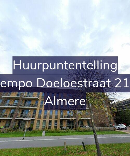Foto gevel Huurpuntentelling voor Tempo Doeloestraat 217, Almere