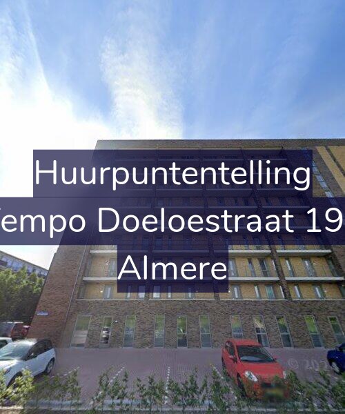 Foto gevel Huurpuntentelling voor Tempo Doeloestraat 192, Almere