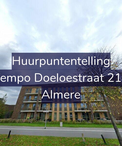 Foto gevel Huurpuntentelling voor Tempo Doeloestraat 218, Almere