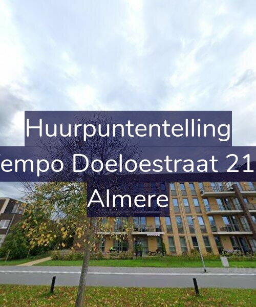 Foto gevel Huurpuntentelling voor Tempo Doeloestraat 219, Almere