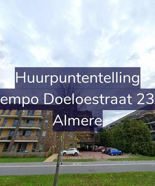Foto gevel Huurpuntentelling voor Tempo Doeloestraat 239, Almere