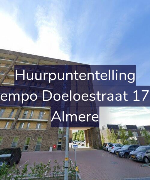 Foto gevel Huurpuntentelling voor Tempo Doeloestraat 179, Almere