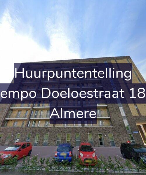 Foto gevel Huurpuntentelling voor Tempo Doeloestraat 181, Almere