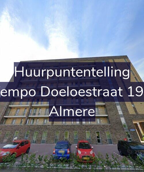 Foto gevel Huurpuntentelling voor Tempo Doeloestraat 191, Almere