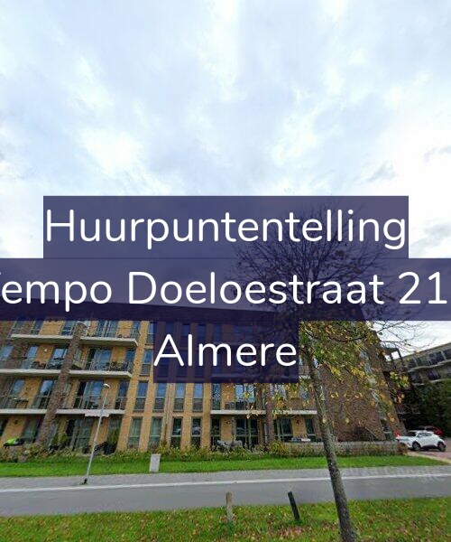 Foto gevel Huurpuntentelling voor Tempo Doeloestraat 213, Almere