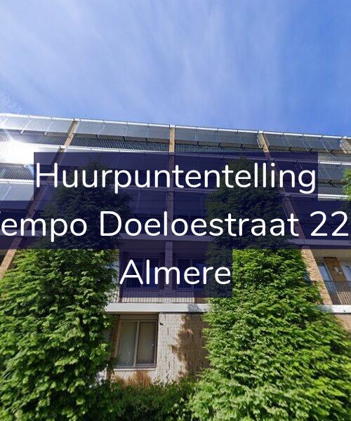 Foto gevel Huurpuntentelling voor Tempo Doeloestraat 223, Almere