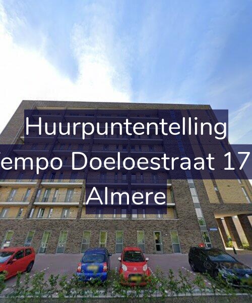 Foto gevel Huurpuntentelling voor Tempo Doeloestraat 176, Almere