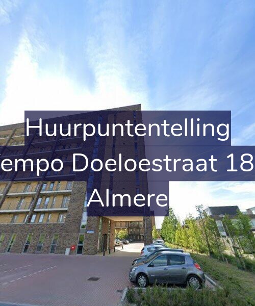 Foto gevel Huurpuntentelling voor Tempo Doeloestraat 184, Almere