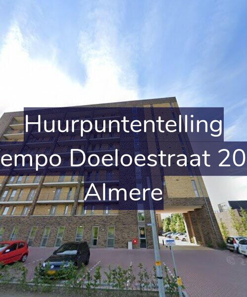 Foto gevel Huurpuntentelling voor Tempo Doeloestraat 200, Almere