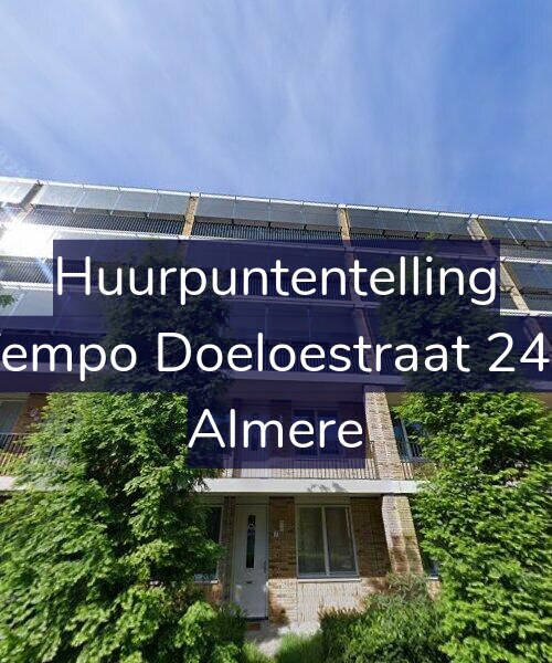 Foto gevel Huurpuntentelling voor Tempo Doeloestraat 240, Almere