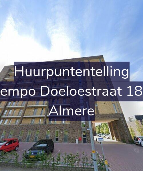 Foto gevel Huurpuntentelling voor Tempo Doeloestraat 180, Almere