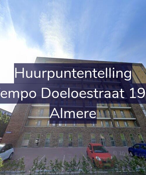 Foto gevel Huurpuntentelling voor Tempo Doeloestraat 197, Almere