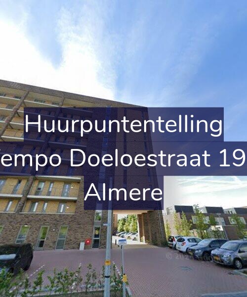 Foto gevel Huurpuntentelling voor Tempo Doeloestraat 194, Almere