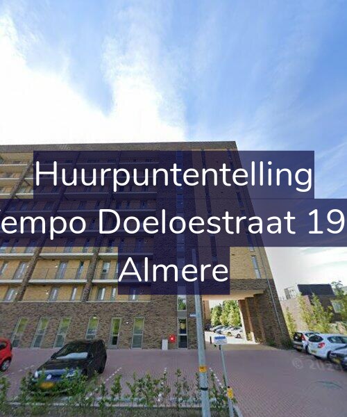 Foto gevel Huurpuntentelling voor Tempo Doeloestraat 195, Almere