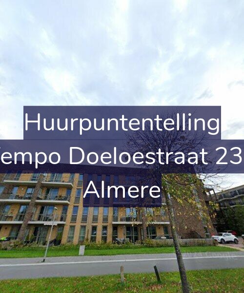 Foto gevel Huurpuntentelling voor Tempo Doeloestraat 235, Almere
