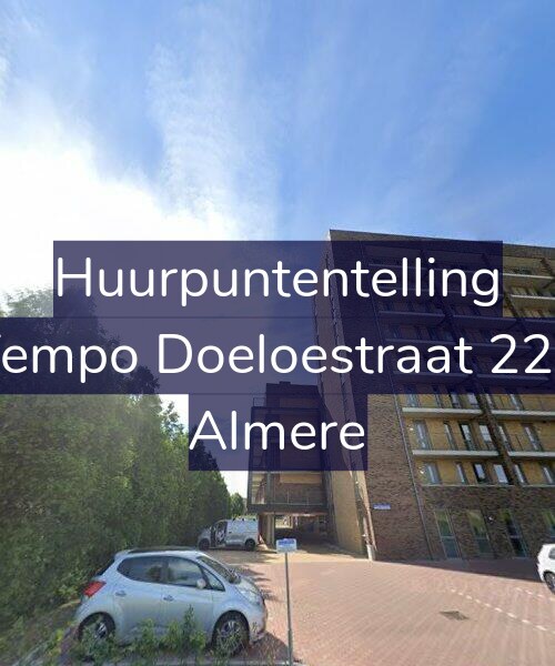 Foto gevel Huurpuntentelling voor Tempo Doeloestraat 224, Almere