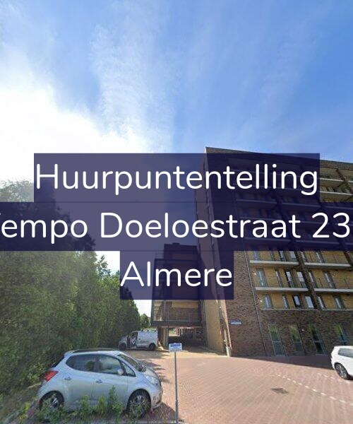Foto gevel Huurpuntentelling voor Tempo Doeloestraat 232, Almere